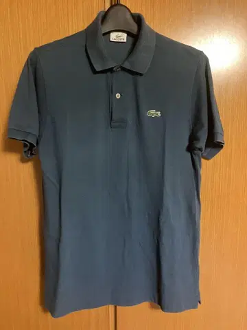 레어 컬러 LACOSTE 피케 셔츠 사이즈 3 블루 그레이 샘플품