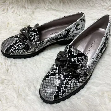 컨디션 최상 긴자 카네마츠 레어 비트 로퍼 22.5cm