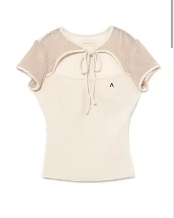 andmary Roy ribbon tops ivory