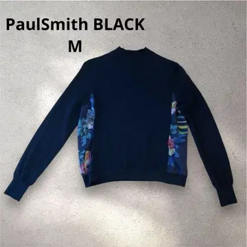 PaulSmith BLACK M 레이디 플라워 프린트 긴팔 니트 38
