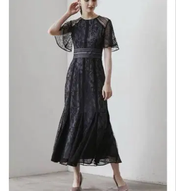 새상품급 LAGUNAMOON LADY 플레어 레이스 머메이드 원피스