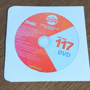 ZUMBA ZIN 117 DVD (W-up and C-down 포함)
