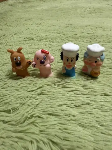 모여라 호빵맨 손가락 인형 치즈 레어치즈 잼 아저씨 버터 누나