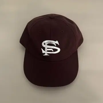COOPERSTOWN 야구 모자 버건디