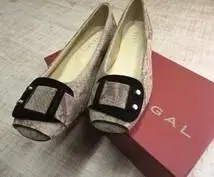 리갈*REGAL*22.5cm*천연 가죽 스웨이드*베이지*여성용*펌프스