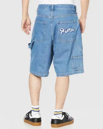 Xlarge 자수 로고 데님 숏팬츠