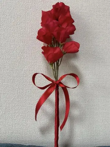 빨간 스위트피 조화