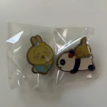 치이카와 유원지 핀 배지 토끼 2개 세트