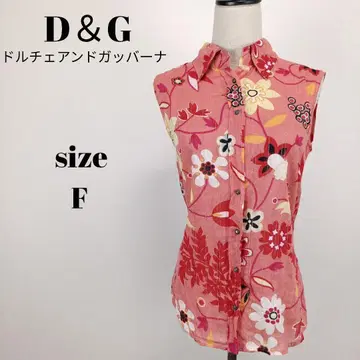 [ a1873 ] D&G 돌체앤가바나 슬리브리스 셔츠 꽃무늬