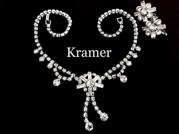 Kramer 크레이머 빈티지 목걸이 귀걸이