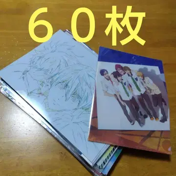Free! A-4 클리어 파일 등 묶음 판매 대량 60매