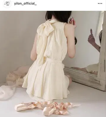 Bijou chiffon setup 아이보리 F 사이즈