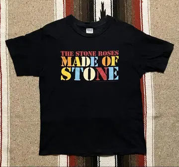 THE STONE ROSES 반팔 티셔츠 네이비 밴드 티
