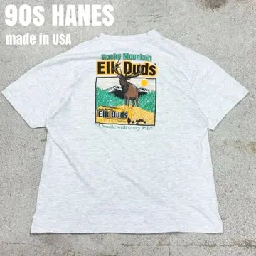 *8136 USA 제작 90년대 HANES 헤인즈 싱글 스티치 티셔츠