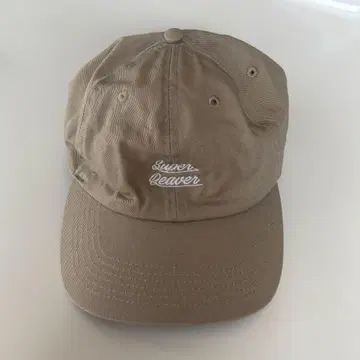 [ 레어 ] SUPER BEAVER 자수 캡 모자 베이지