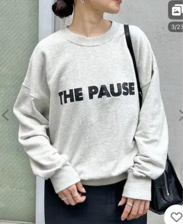 윔 가젯 THE PAUSE 맨투맨 라이트 그레이