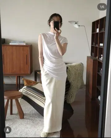 imperf Drape Cut&Sew / White