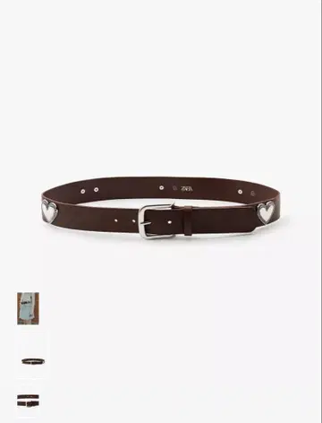 [즉발] 완판템 ZARA 하트 스터드 가죽 벨트 EU80 (80호)