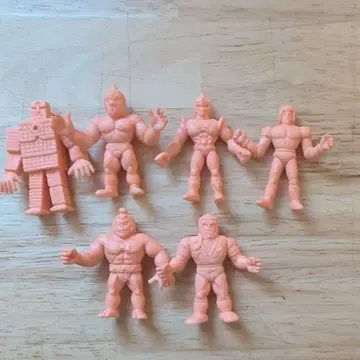근육맨 지우개 써클K 땡스 셀렉션 복각판 6체 세트입니다.
