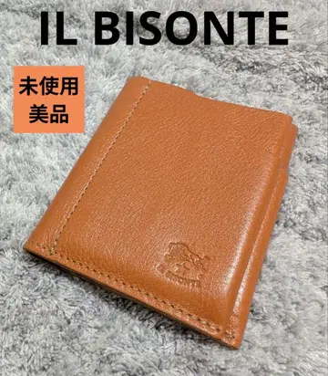 미사용 새상품급 IL BISONTE 일비종떼 컴팩트 지갑