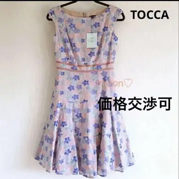 새상품 택 포함 TOCCA 플라워 자수 드레스