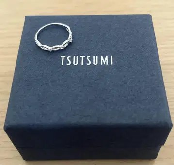 TSUTSUMI 츠츠미 K10 화이트 골드 다이아몬드 반지 11호