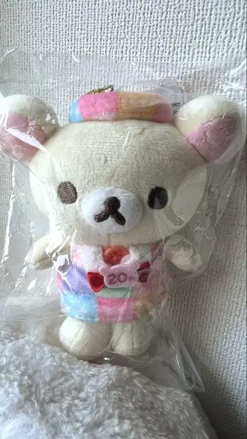 리락쿠마 성곰식 외출 봉제인형 키링 코리락쿠마