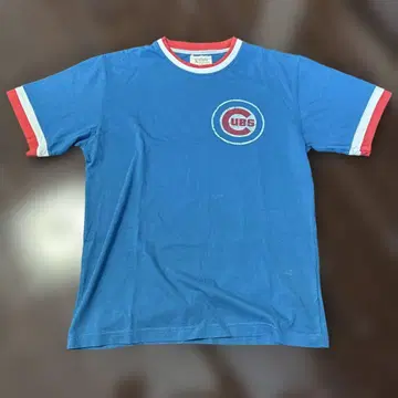 CUBS 로고 티셔츠 L 사이즈 파랑