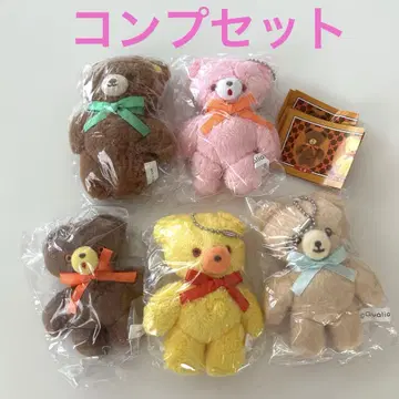 레트로 곰 봉제 인형 5종 세트