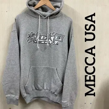 MECCA USA 남성용 후드티 그레이 XL 코튼 100% #1964