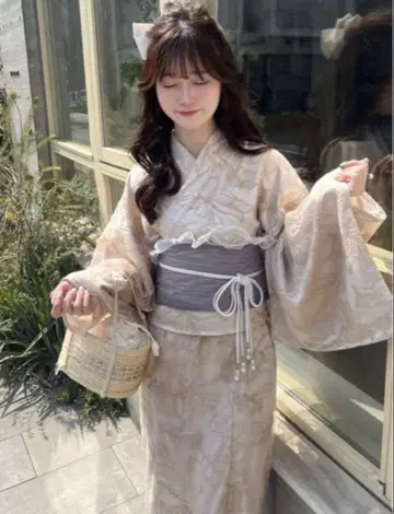 [새상품] 그레일 2Way 튤 꽃무늬 세퍼레이트 유카타