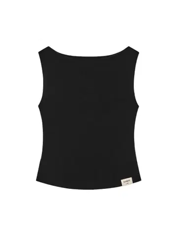 GLOWNY -G SLIT SLEEVELESS TOP -