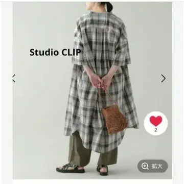 스튜디오 클립 national by clip 패턴 셔츠 원피스
