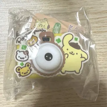 산리오 카메라 모양 라이트 스코프 키링 폼폼푸딩