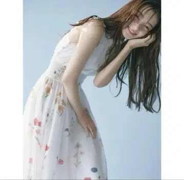 정품 스나이델 SNIDEL 백리본 쉬폰 원피스