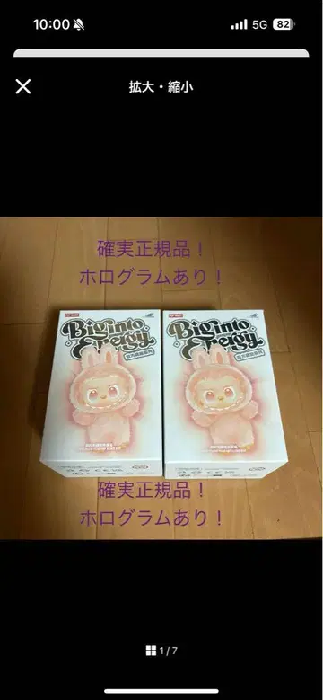 1상자 확실한 정품 Big Into Peggy 봉제 인형 라부부 에너지
