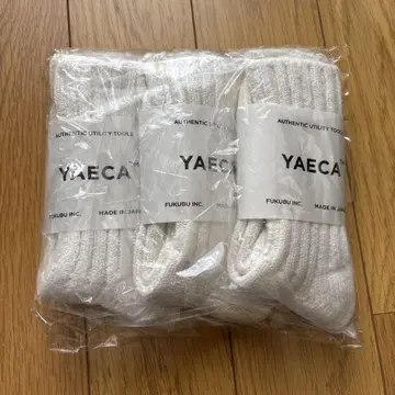 [새상품/미사용] YAECA(야에카) 코튼 실크 롱 삭스 3세트