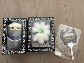 ZO&FRIENDS 팝업 봉제 인형 키링 & 부채 세트