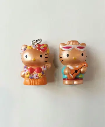 희귀! 빈티지 태닝 키티 참 부품 키링 헬로키티