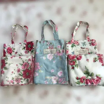 로라 애슐리 묶음 판매 담요 백 3세트