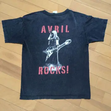 Avril Lavigne AVRIL ROCKS! 투어 T셔츠 밴드 T