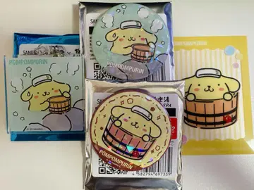 산리오 극락탕 콜라보 폼폼푸린 캔뱃지