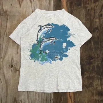 90년대 WWF 돌고래 티셔츠 애니멀 팬더 USA VINTAGE