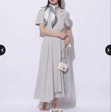 Mystrada 랩 트렌치 원피스 그레이지 M 사이즈