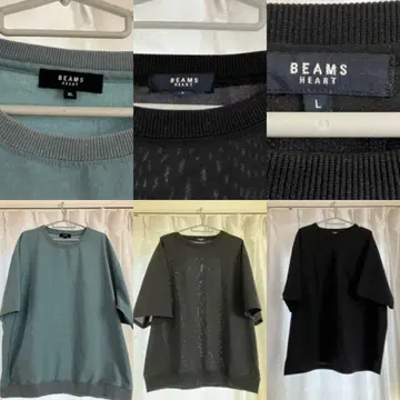 BEAMS HEART 반팔 티셔츠 3벌 세트