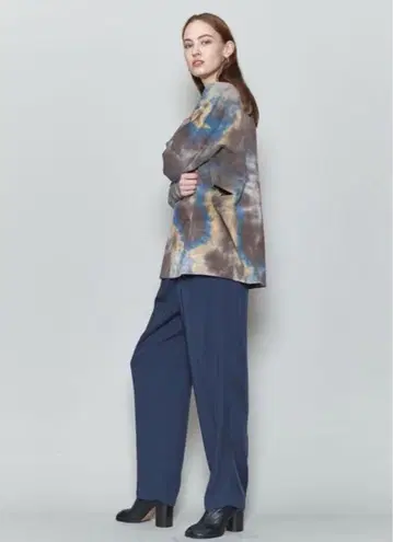 6(ROKU) DOUBLE SLIT TIE DYE MOTIF 티셔츠