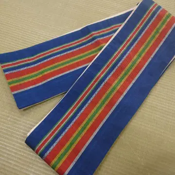 맞춤 양면 명주 반폭 오비 진정 앤티크 창작품
