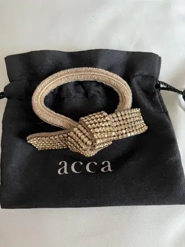 acca 스톤 머리끈 베이지