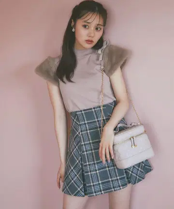 tocco closet(토코 클로젯) 체크 미니 스커트