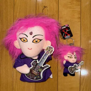 XJAPAN HIDE 봉제 인형 키링 2개 세트